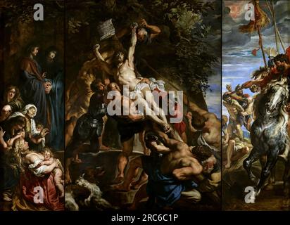 The Elevation of the Cross 1610 von Peter Paul Rubens Stockfoto