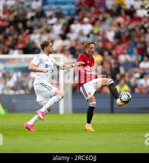 Oslo, Norwegen. 12. Juli 2023. Oslo, Norwegen, Juli 12. 2023: The Pre-Season Friendly Game between Manchester United and Leeds United at Ullevaal Stadium in Oslo, Norwegen (Ane Frosaker/SPP) Guthaben: SPP Sport Press Photo. Alamy Live News Stockfoto