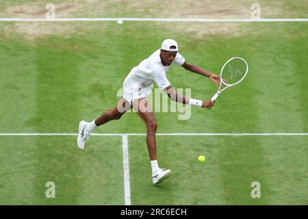 Wimbledon, Royaume Uni. 12. Juli 2023. Während der Wimbledon Championships 2023 am 12. Juli 2023 im All England Lawn Tennis & Croquet Club in Wimbledon, England - Photo Antoine Couvercelle/DPPI Credit: DPPI Media/Alamy Live News Stockfoto