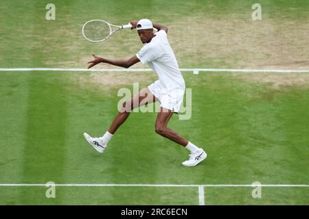 Wimbledon, Royaume Uni. 12. Juli 2023. Während der Wimbledon Championships 2023 am 12. Juli 2023 im All England Lawn Tennis & Croquet Club in Wimbledon, England - Photo Antoine Couvercelle/DPPI Credit: DPPI Media/Alamy Live News Stockfoto