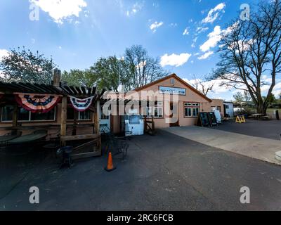 Die Remote Fields Station in Oregon ist bekannt für ihre weltberühmten Milchshakes. Stockfoto