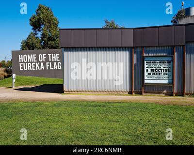 Ballarat Australien / Eureka Stockade Memorial Park. Stockfoto