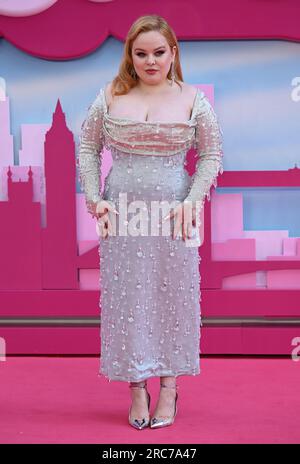 London, Großbritannien. 12. Juli 2023. Nicola Coughlan bei der Barbie European Premiere, London, Großbritannien, 12. Juli 2023. Foto: Stuart Hardy/ABACAPRESS.COM Kredit: Abaca Press/Alamy Live News Stockfoto