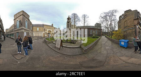 360 Grad Panorama Ansicht von Richmond Church Walk - Kirche St. Mary Magdalena