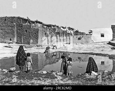 Acoma, New Mexico c. 1890 das Acoma Pueblo, die „Sky City“. Stockfoto