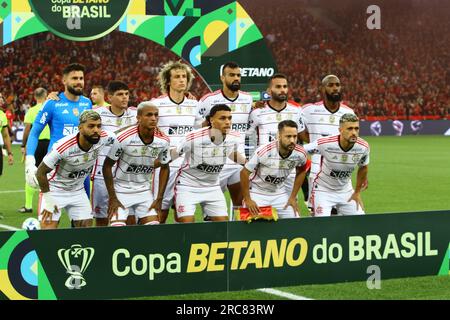 CURITIBA (PR) - 12/07/2023 - Copa do Brasil 2022 / Futebol - ATHLETICO (PR) X FLAMENGO (RJ) Copa do Brasil 2023, Quartas de final jogo 2 de 2, na noi Stockfoto