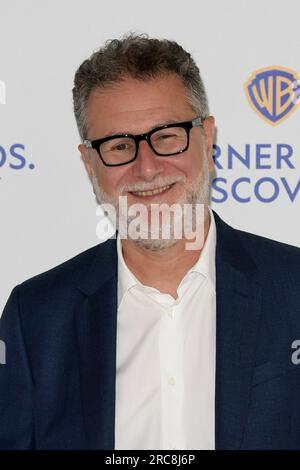 Mailand, Italien. 13. Juli 2023. Mailand, Präsentation der Flugpläne 2023/2024 Warner Bros - Discovery - Fabio Fazio Credit: Unabhängige Fotoagentur/Alamy Live News Stockfoto