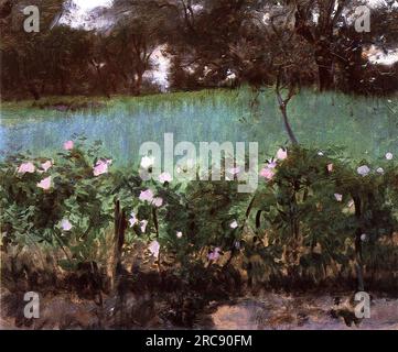 Landschaft mit Rose Trellis 1886 von John Singer Sargent Stockfoto