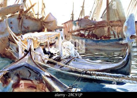 Skizzieren auf dem Giudecca 1904 von John Singer Sargent Stockfoto