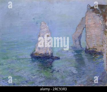 Claude Oscar Monet – The Rock Needle und Porte d’Aval, Etretat. 1885 Stockfoto