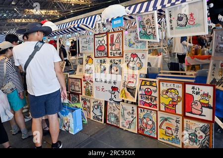 SHANGHAI, CHINA - 13. Juli 2023 - Anime-Fans besuchen CCG EXPO 2023 in Shanghai, China, 13. Juli 2023. Die 18. China International Animation und Spiele E Stockfoto