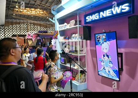 SHANGHAI, CHINA - 13. Juli 2023 - Anime-Fans besuchen CCG EXPO 2023 in Shanghai, China, 13. Juli 2023. Die 18. China International Animation und Spiele E Stockfoto