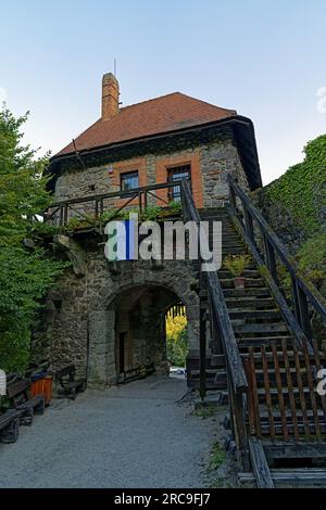 Burg, Visegrádi Fellegvár, 13. Jahrhundert Stockfoto