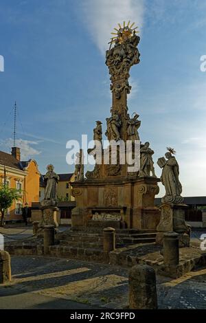 Dreifaltigkeitssäule, Szentháromság Oszlop Stockfoto