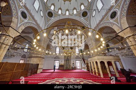 Innenaufnahme der Selimiye Moschee, Konya, Tuerkei |Innenansicht der Selimiye-Moschee, Konya, Türkei| Stockfoto