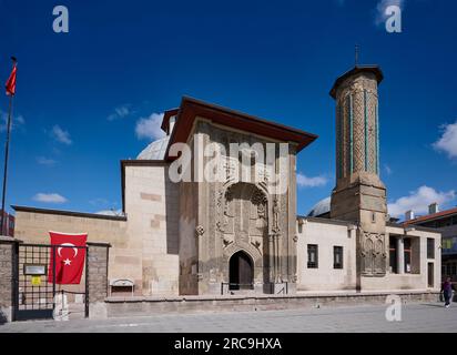 İnce Minare-Museum, Konya, Tuerkei |Steinwerksmuseum des schönen Minaretts, Konya, Türkei| Stockfoto