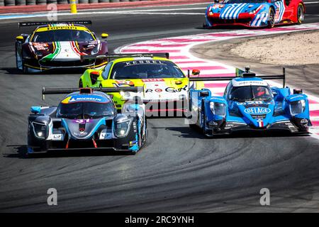 Le Castellet, Frankreich. 13. Juli 2023. 31 WOLFF Jacques (Fra), DOQUIN Antoine (Fra), MICHAL Fabien (Fra), Racing Spirit of Lemans, Ligier JS P320 - Nissan, Action während der 2. Runde des Michelin Le Mans Cup 2023 auf der Rennstrecke Paul Ricard vom 14. Bis 16. Juli 2023 in Le Castellet, Frankreich – Photo Paulo Maria/DPPI Credit: DPPI Media/Alamy Live News Stockfoto