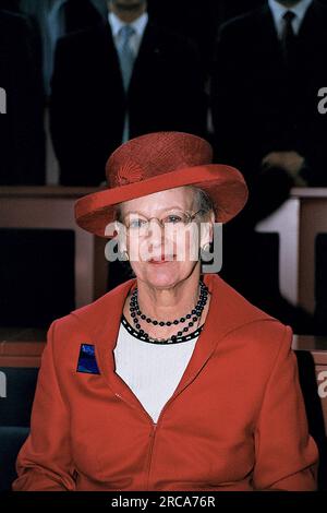 Kopenhagen/Dänemark/20. juni 2003/historische Bilder von H.M.The Queen <margrethe II of Denmark at danish insitutiomn in capital.     (Foto: Francis Joseph Dean/Dean Pictures) Stockfoto