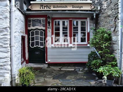 Kleines Haus in Monschau/Deutschland Stockfoto