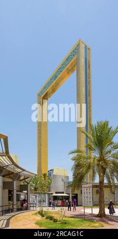 Dubai Frame, Zabeel Park Dubai, Vereinigte Arabische Emirate Stockfoto