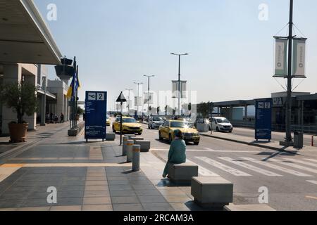 Athen Griechenland Internationaler Flughafen Athen (AIA) Eleftherios Venizelos Stockfoto