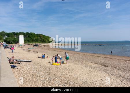 St Helen's Beach, Duver Road, St Helens, Isle of Wight, England, Vereinigtes Königreich Stockfoto