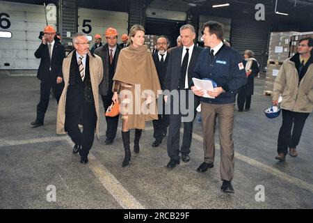 Kopenhagen/Dänemark/07. Dezember 2004/ehemalige Prinzessin und jetzt Königin Mathilde von Belgien besuchten unicef Dänemark (Dateibilder) (Foto.Francis Joseph Dean/Dean Pictures) Stockfoto