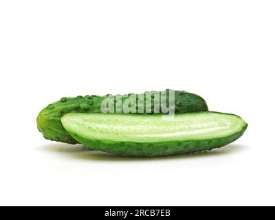 Ein paar Gurken (cucumis sativus) Stockfoto