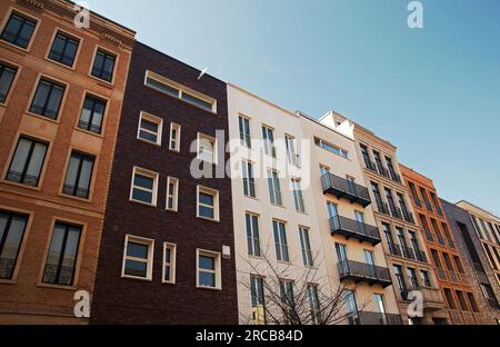 Moderne Appartementhäuser Berlin Deutschland Stockfoto