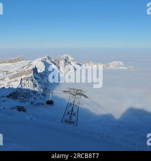 Seilbahn zum Titlis Stockfoto