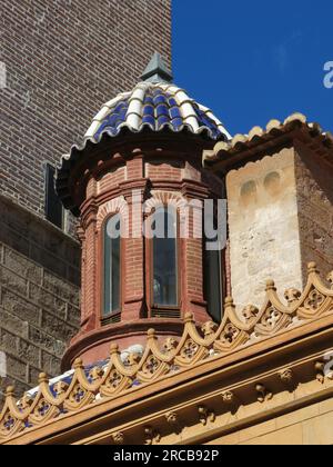 Detail einer Kirche in Valencia Stockfoto