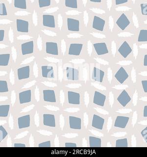 Mehrfarbiges nahtloses Vektormuster aus Blots. Frei formulierte abstrakte Spots. Stock Vektor