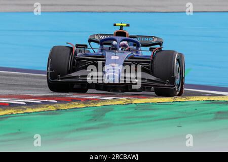 Spielberg, Österreich. Juli 2. 2023. Formel 1: Rolex-Grand-Prix auf dem Red Bull Ring, Österreich. Abbildung: #2 Logan Sargeant (USA) von Williams Racing in Williams FW45 während des Rennens © Piotr Zajac/Alamy Live News Stockfoto