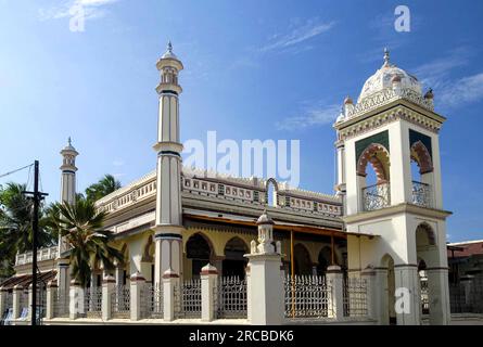 Karaikal Kappada Palli Moschee in Karaikkal, Puducherry Pondicherry, Unionsgebiete Indiens, Asien Stockfoto
