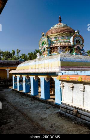 Umamahesvara-Tempel in Konerirajapuram in der Nähe von Kumbakonam, Tamil Nadu, Südindien, Indien, Asien Stockfoto