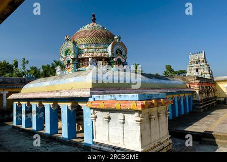 Umamahesvara-Tempel in Konerirajapuram in der Nähe von Kumbakonam, Tamil Nadu, Südindien, Indien, Asien Stockfoto