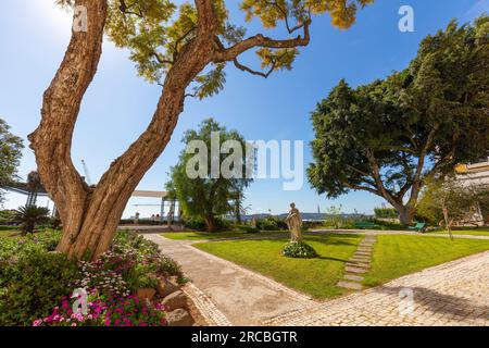 Lissabon, Portugal, NMAA Museu Nacional de Arte Antiga, der Garten Stockfoto