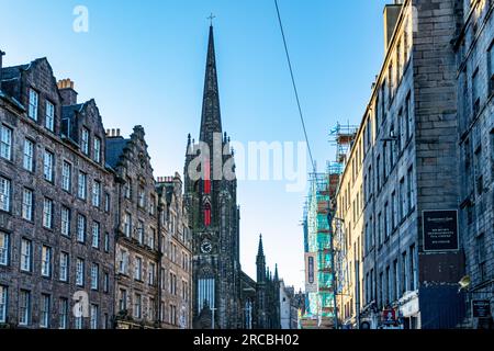 Wunderschöne Aufnahmen von Edinburgh City, aufgenommen in Schottland Stockfoto