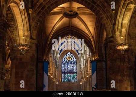 Wunderschöne Aufnahmen von Edinburgh City, aufgenommen in Schottland Stockfoto