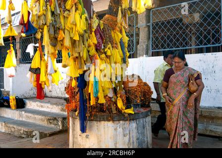 Rahu Raaghu Tirunageswaram Naganathar Tempel für den Mondaufstieg rahu in Thirunageshwaram nahe Kumbakonam, Tamil Nadu, Südindien, Indien Stockfoto