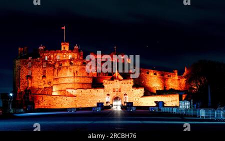 Wunderschöne Aufnahmen von Edinburgh City, aufgenommen in Schottland Stockfoto