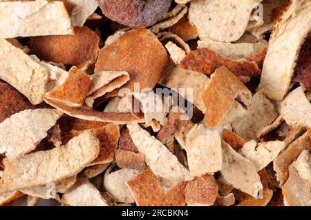 Mandarinenschale (Citri reticulatae Pericarpium) Stockfoto