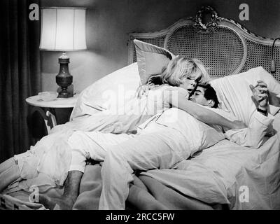 Doris Day, Rod Taylor, Drehort des Films "Do Not Disturb", 20. Century-Fox, 1965 Stockfoto