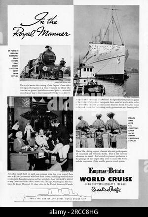 Vintage Time Magazine, 24. August 1936 Ausgabe Werbung, USA Stockfoto