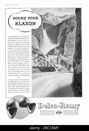 Vintage Time Magazine, 24. August 1936 Ausgabe Werbung, USA Stockfoto