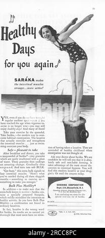 Vintage Time Magazine, 24. August 1936 Ausgabe Werbung, USA Stockfoto