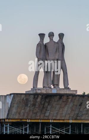 Denkmäler für Pracinhas in Rio de Janeiro, Brasilien - 03. Juni 2023: Denkmal zu Ehren der im Zweiten Weltkrieg in Rio de Janeiro getöteten Soldaten. Stockfoto