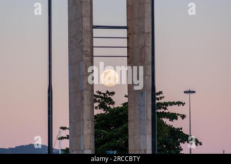 Denkmäler für Pracinhas in Rio de Janeiro, Brasilien - 03. Juni 2023: Denkmal zu Ehren der im Zweiten Weltkrieg in Rio de Janeiro getöteten Soldaten. Stockfoto