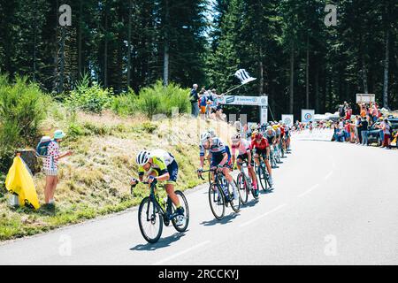 Frankreich. 13. Juli 2023. Foto von Alex Whitehead/SWpix.com - 13/07/2023 - Radfahren - 2023 Tour de France - Stage 12: Roanne nach Belleville-en-Beaujolais (168,8km) - Kredit: SWpix/Alamy Live News Stockfoto