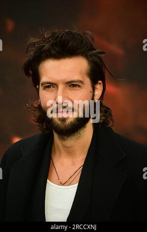 London, Großbritannien. 13. Juli 2023. Guy Burnet besucht die Premiere von Oppenheimer - UK bei ODEON Luxe, Leicester Square, London, Großbritannien. Kredit: Siehe Li/Picture Capital/Alamy Live News Stockfoto